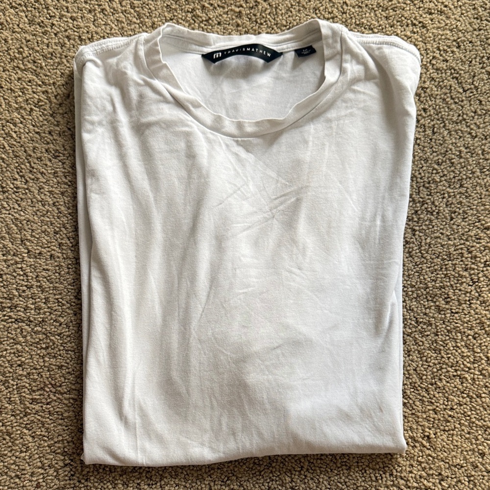 Travis Mathew White Casual Tee